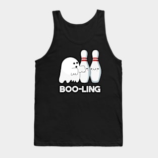 Booling Cute Halloween Bowling Ghost Pun Tank Top